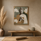 Buddha Lotus Hands acoustic painting on PET felt canvas
