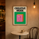 Creative Mode Switch Poster acoustic painting on PET felt canvas