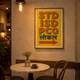 STD ISD PCO Poster Yellow acoustic painting on PET felt canvas