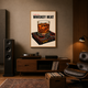 Whiskey Glass DJ Poster acoustic painting on PET felt canvas