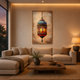Moroccan Lantern Stained Glass acoustic painting on PET felt canvas