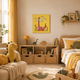 Higher Than Clouds printed canvas felt acoustic painting for kids rooms by MMT Acoustix