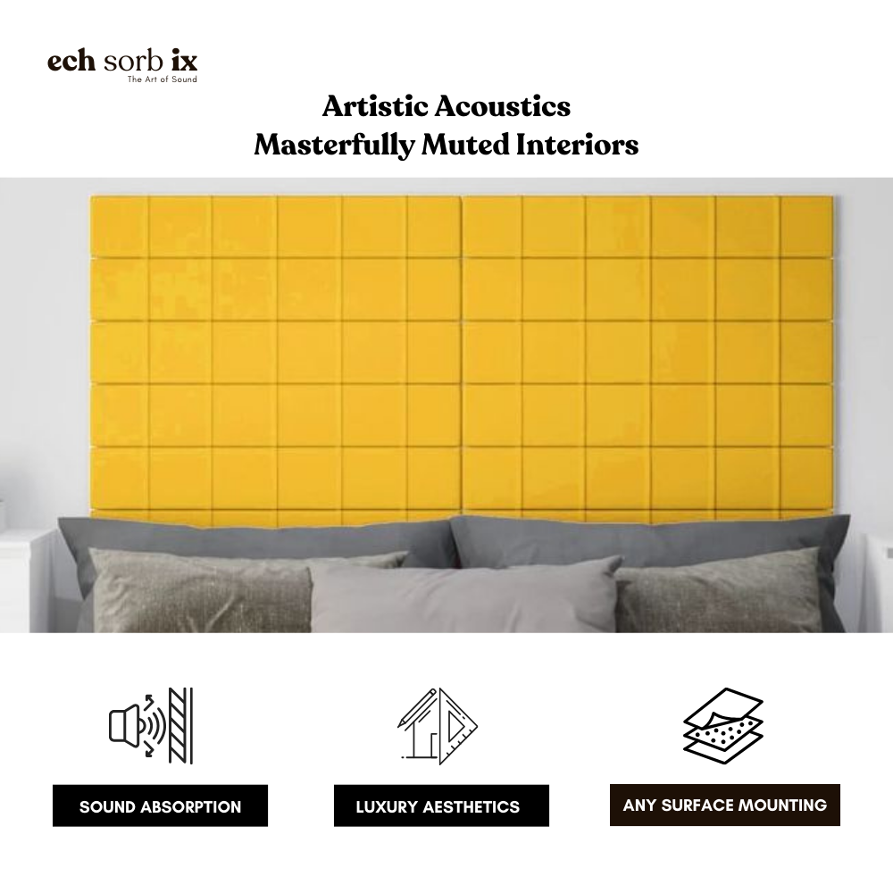 ColourMute PET Acoustic Panel | Mustard