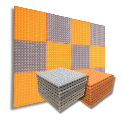 pyramid-acoustic-foam-panel-stone-white+orange