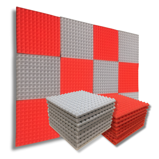 pyramid-acoustic-foam-panel-stone-white++red