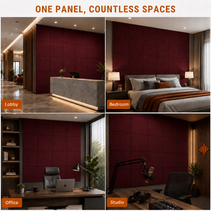 Felt PET Acoustic Panel | Office & Home Acoustics | Wine