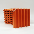 MMT Acoustix® Aerial Acoustic Foam Panels | MMT Orange | 1x1 Feet , 1.3 Inch | Set of 18