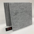 Echsorbix® PET Acoustic Wall Panels | 1x1 Feet | Hair Grey | 9mm Thickness