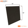 Echsorbix® PET Acoustic Wall Panels | 1x1 Feet | Jet Black | 9mm Thickness