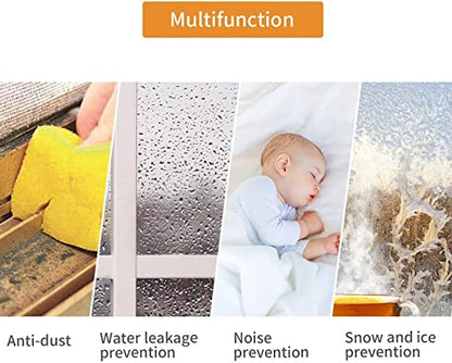 Soundproofing Rubber Seal for Doors & Windows | Self Adhesive | White