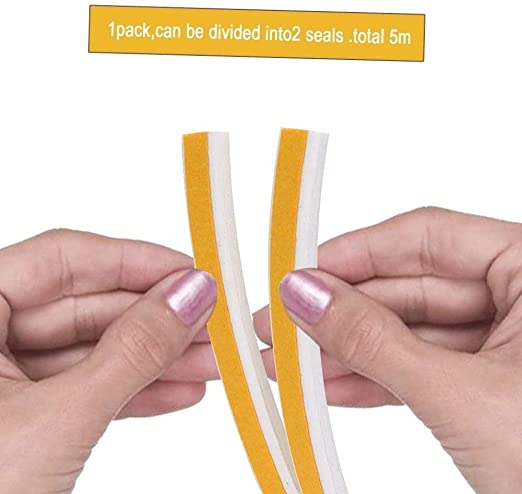 Soundproofing Rubber Seal for Doors & Windows | Self Adhesive | White