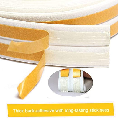 Soundproofing Rubber Seal for Doors & Windows | Self Adhesive | White