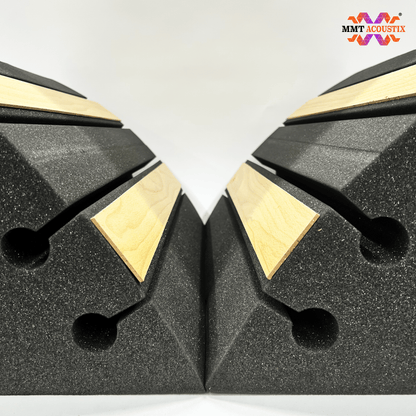 SoundAxe® Groove Bass Trap Diffuser | 2 x 1 x 1 feet