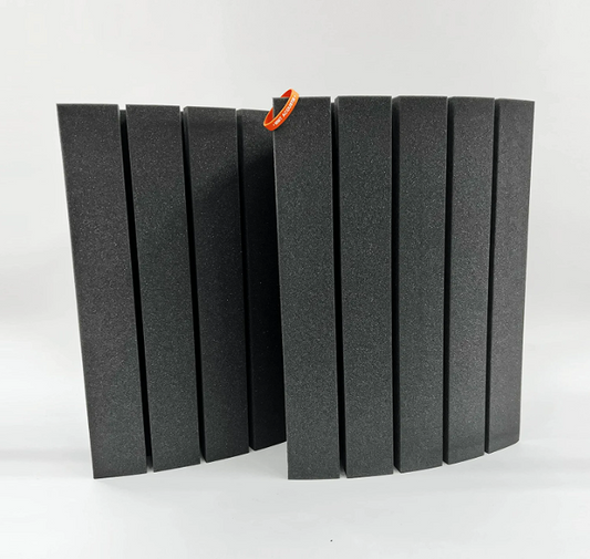 Groove 250 - Acoustic Foam Corner Bass Trap, Charcoal