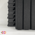 Groove Acoustic Foam Panel 2" | 1 x 1 Feet | Pro Charcoal