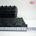 Egg Tray Acoustic Foam Panel 1" | 1x1 ft | Pro Charcoal