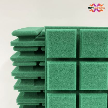 Turbo Acoustic Foam Panel 2" | 1 x 1 Feet | Studio Green