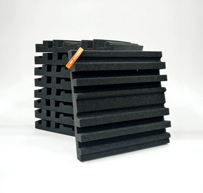 Pulsar Acoustic Foam Panel | 1x1 Feet | Pro Charcoal