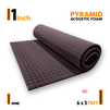 Pyramid Acoustic Foam Panel | 6 x 3 feet | Wine | 1 Roll