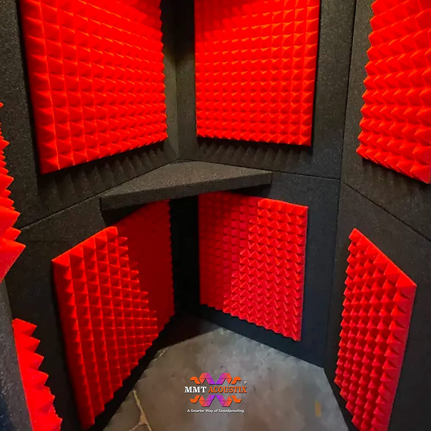 Pyramid Acoustic Foam Panels for soundproofing and acoustic treatment ...