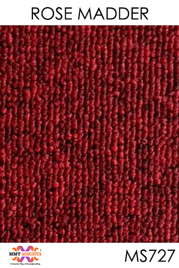 Acoustic Carpet Tiles - Rose Madder