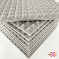 Pyramid Acoustic Foam Panel 1" | 1 X 1 Feet | Stone White