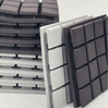 Turbo Acoustic Foam Panel 2" | 1 X 1 Feet | Stone White + Wine