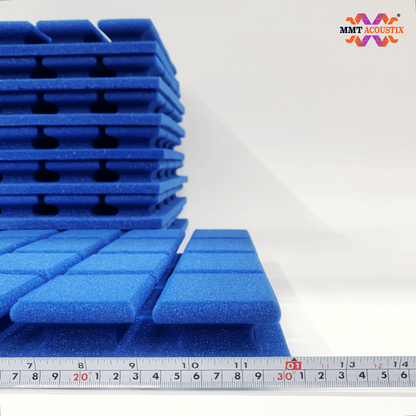 Turbo Acoustic Foam 1x1 ft, European Blue