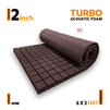 Turbo Acoustic Foam Panel | 6x3 Feet | Wine | 1 Roll