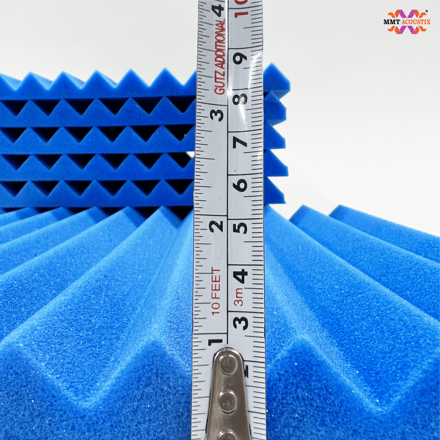 Wedge Acoustic Foam Panel 1" | 1x1 ft  | European Blue