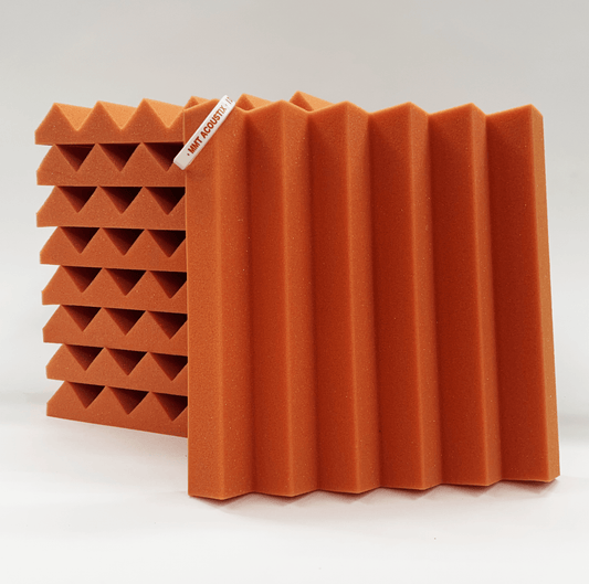 Wedge Acoustic Foam Panel | 1 x 1 Feet , 2" | MMT Orange