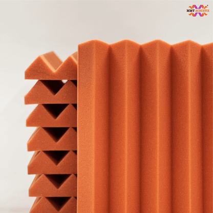 Wedge Acoustic Foam Panel | 1 x 1 Feet , 2" | MMT Orange