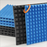 Pyramid Acoustic Foam Panel 1" | 1 X 1 feet | Pro Charcoal & European Blue