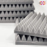 PyramidAcoustic Foam Panel 2" | 1 X 1 Feet | Stone White