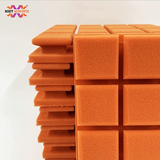 Turbo Acoustic Foam Panel 2" | 1 x 1 Feet | MMT Orange
